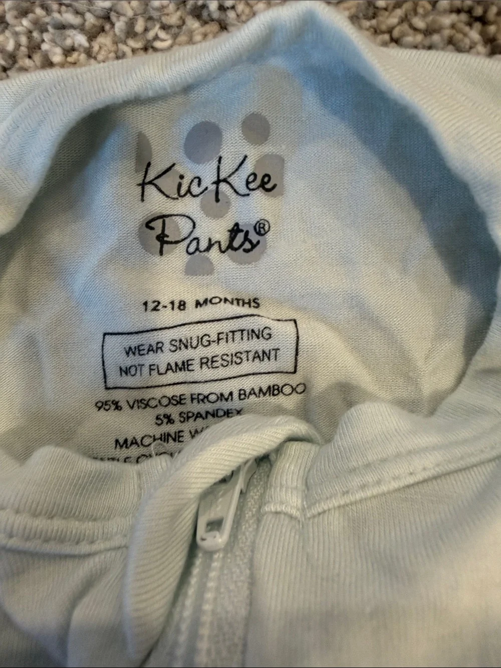 Kic new pants 12-18 months bamboo onesie